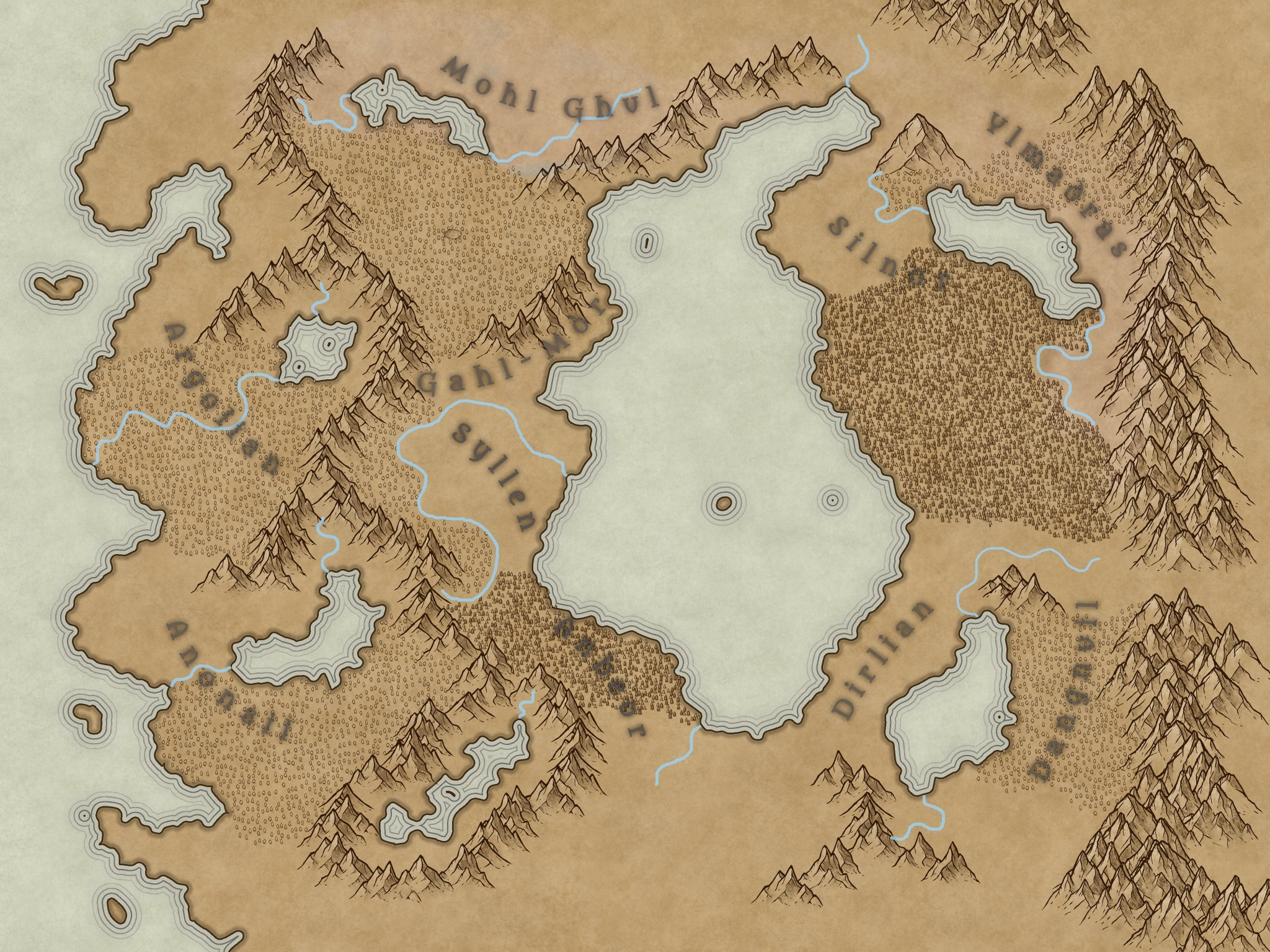 Carte historique de l’Ylianor